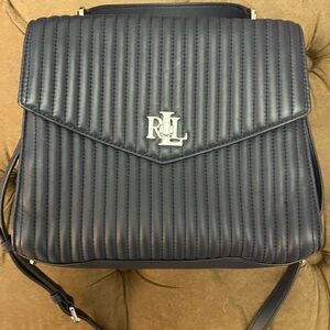 Ralph Lauren Dark Blue Quilted Bag